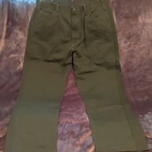 Men's Green Work Jeans